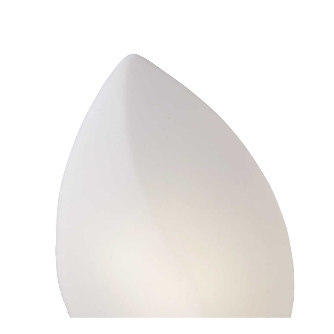 Mantra M3587 Natura Table Lamp 2 Light E27 Large Indoor Polished Chrome/Opal White