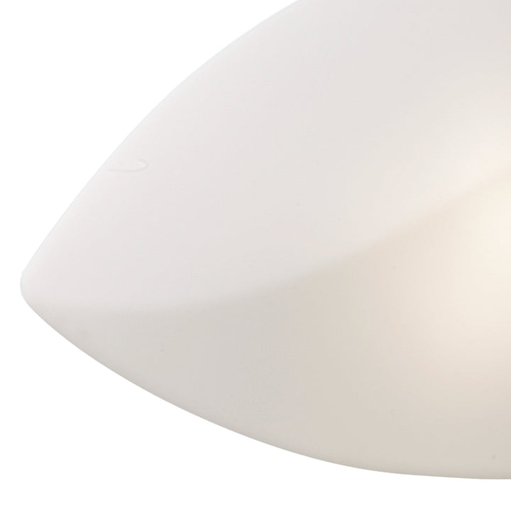 Mantra M3589 Natura Flush Ceiling/Wall Indoor Large 2 Light E27 Polished Chrome/Opal White