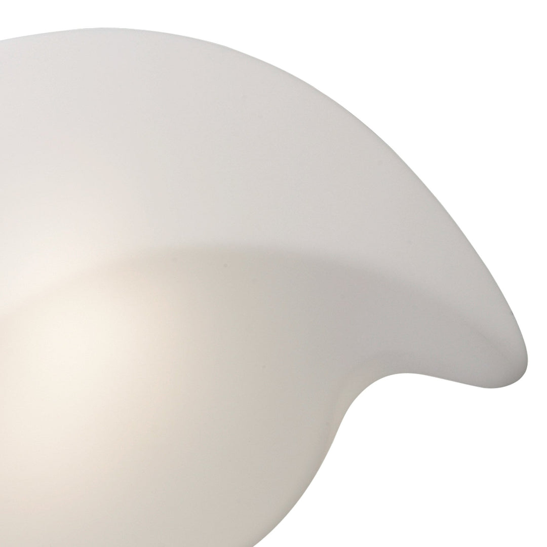 Mantra M3589 Natura Flush Ceiling/Wall Indoor Large 2 Light E27 Polished Chrome/Opal White