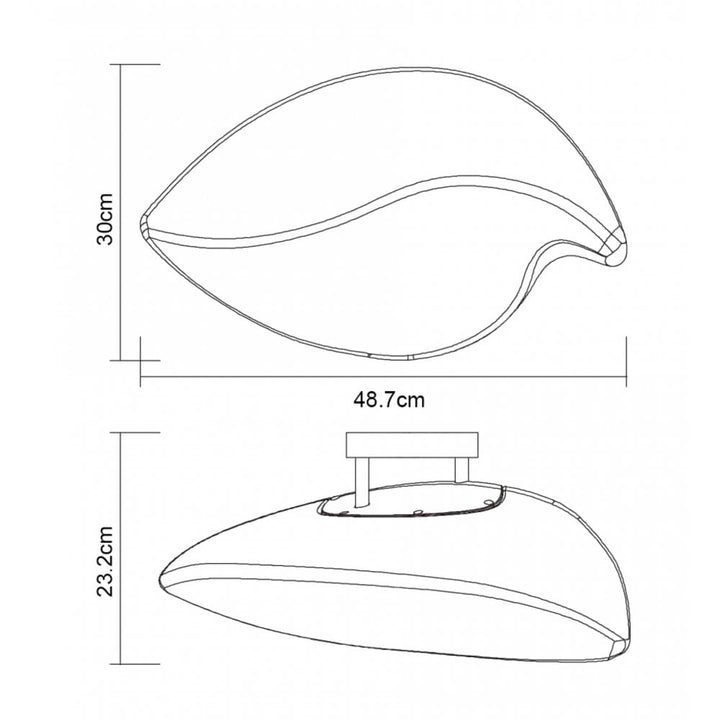 Mantra M3584 Natura Ceiling/Wall 2 Light E27 Small Indoor Polished Chrome/Opal White