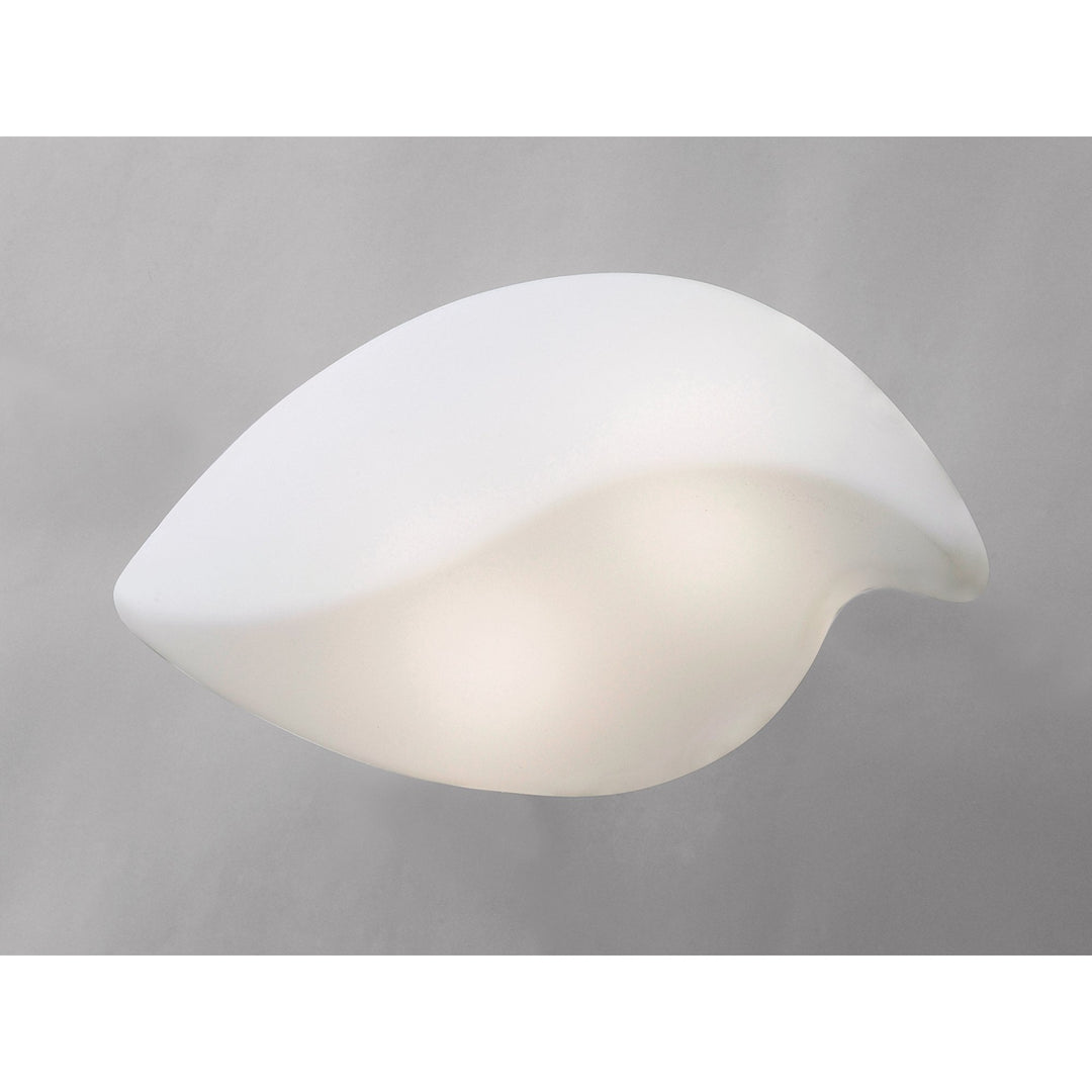 Mantra M3584 Natura Ceiling/Wall 2 Light E27 Small Indoor Polished Chrome/Opal White