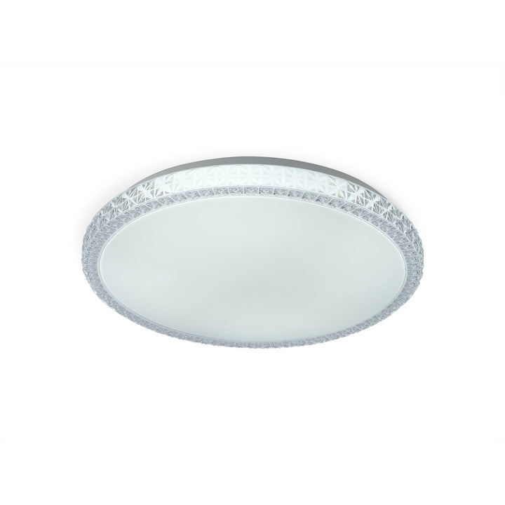 Mantra M6450 Naxos Ceiling 24W LED Remote Control -6000K White / Clear Acrylic