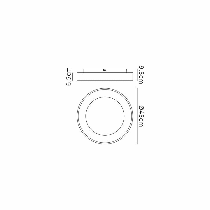 Mantra M8021 Niseko Ring Ceiling 45cm 30W LED White