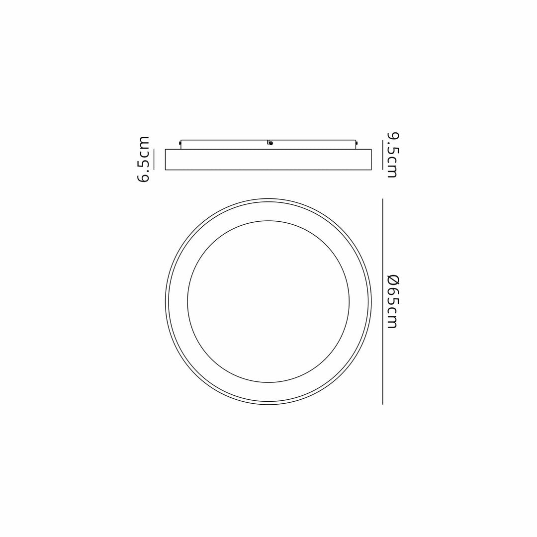 Mantra M8020 Niseko Ring Ceiling 65cm 48W LED White