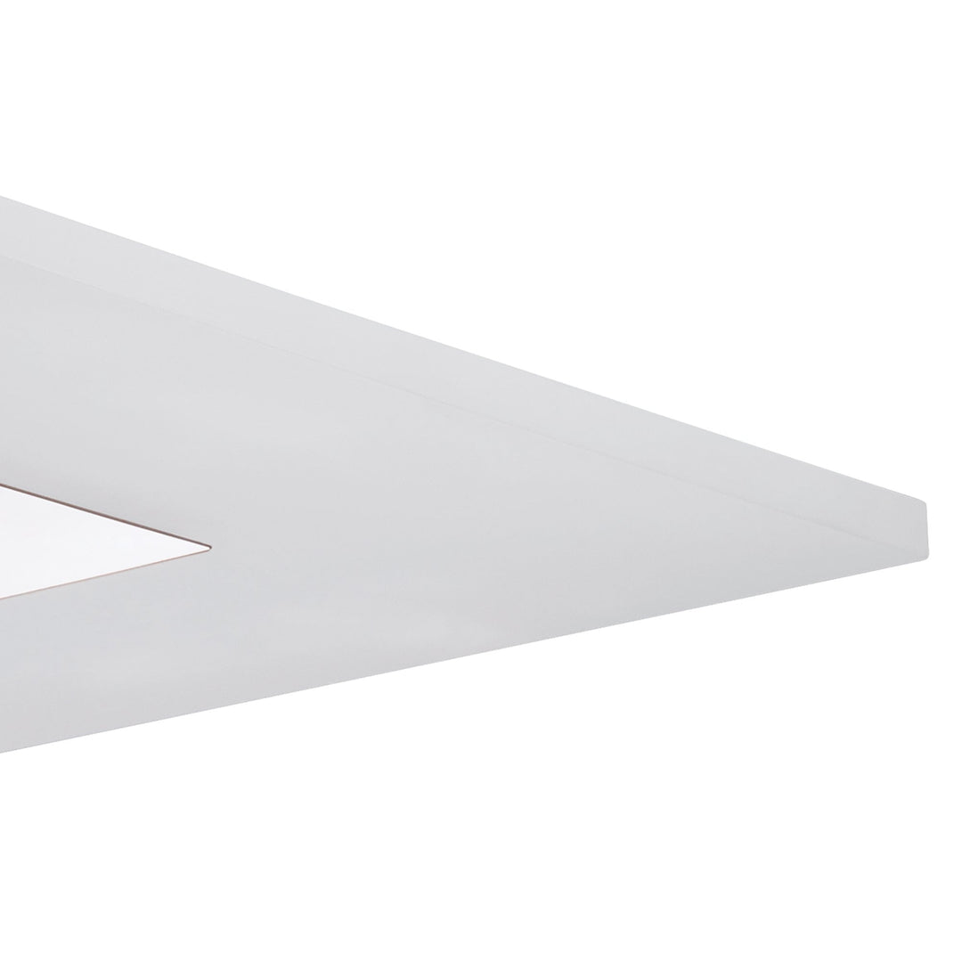 Mantra M8120/1 Notte Pendant 28W LED Square Polished Chrome/Frosted Acrylic