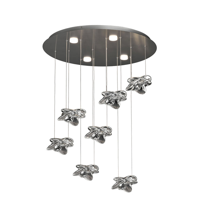 Mantra M5901 Nido Pendant 75cm Round LED Polished Chrome