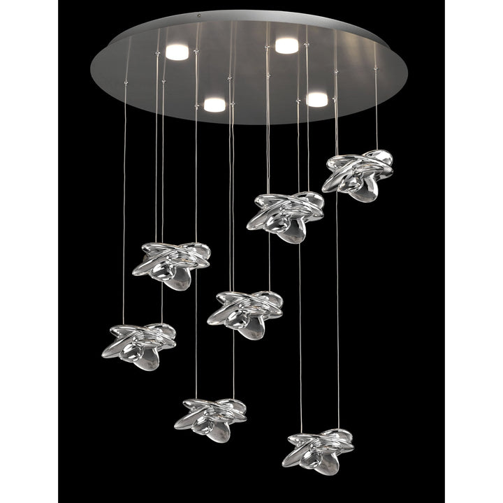 Mantra M5901 Nido Pendant 75cm Round LED Polished Chrome