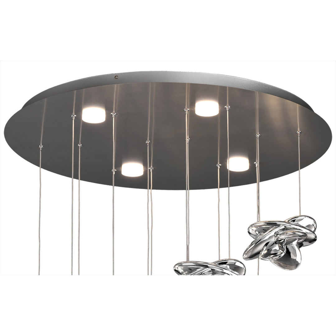 Mantra M5901 Nido Pendant 75cm Round LED Polished Chrome