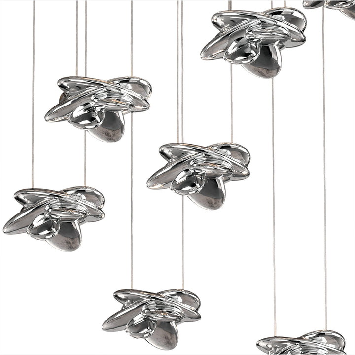 Mantra M5901 Nido Pendant 75cm Round LED Polished Chrome