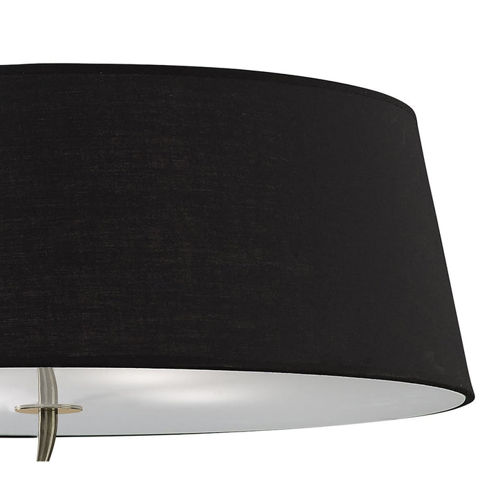 Mantra M1929/BS Ninette Ceiling 4 Light E27 Antique Brass Black Shade