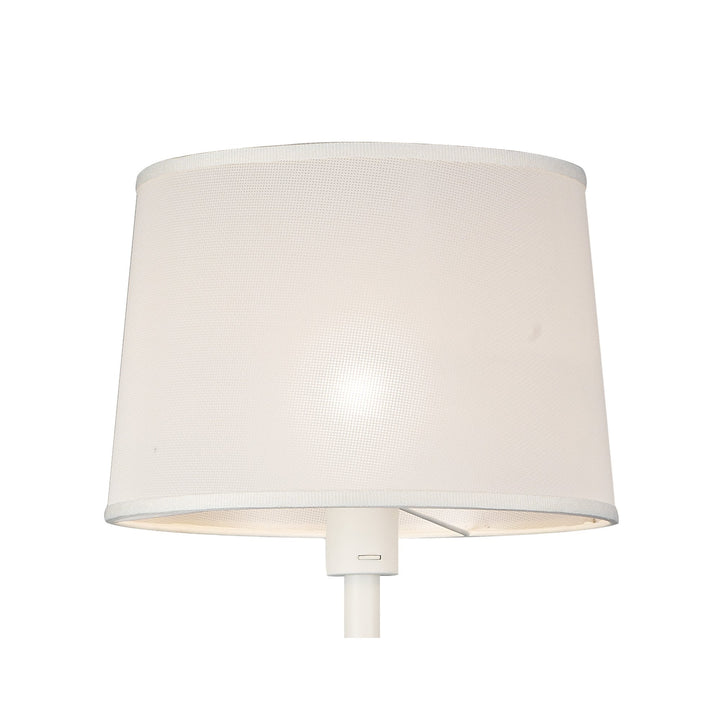 Mantra M5465 Nordica II Floor Lamp USB Socket White Beech White Shade