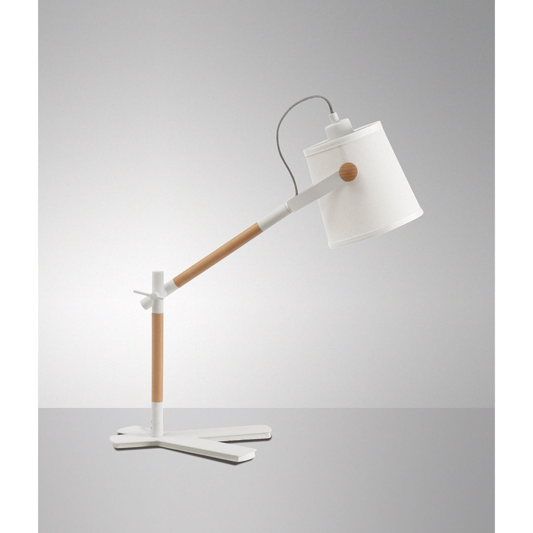 Mantra M4922 Nordica Table Lamp With White Shade