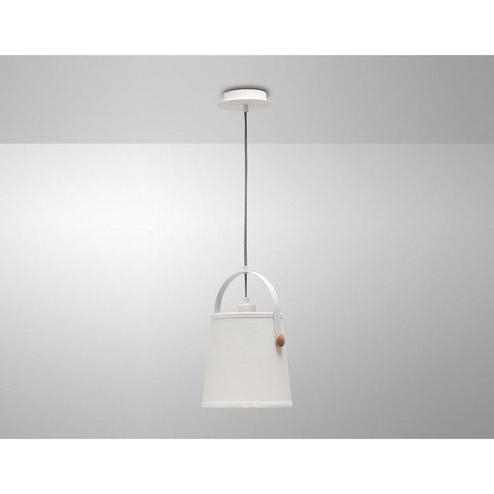 Mantra M4926 Nordica Pendant With White Shade