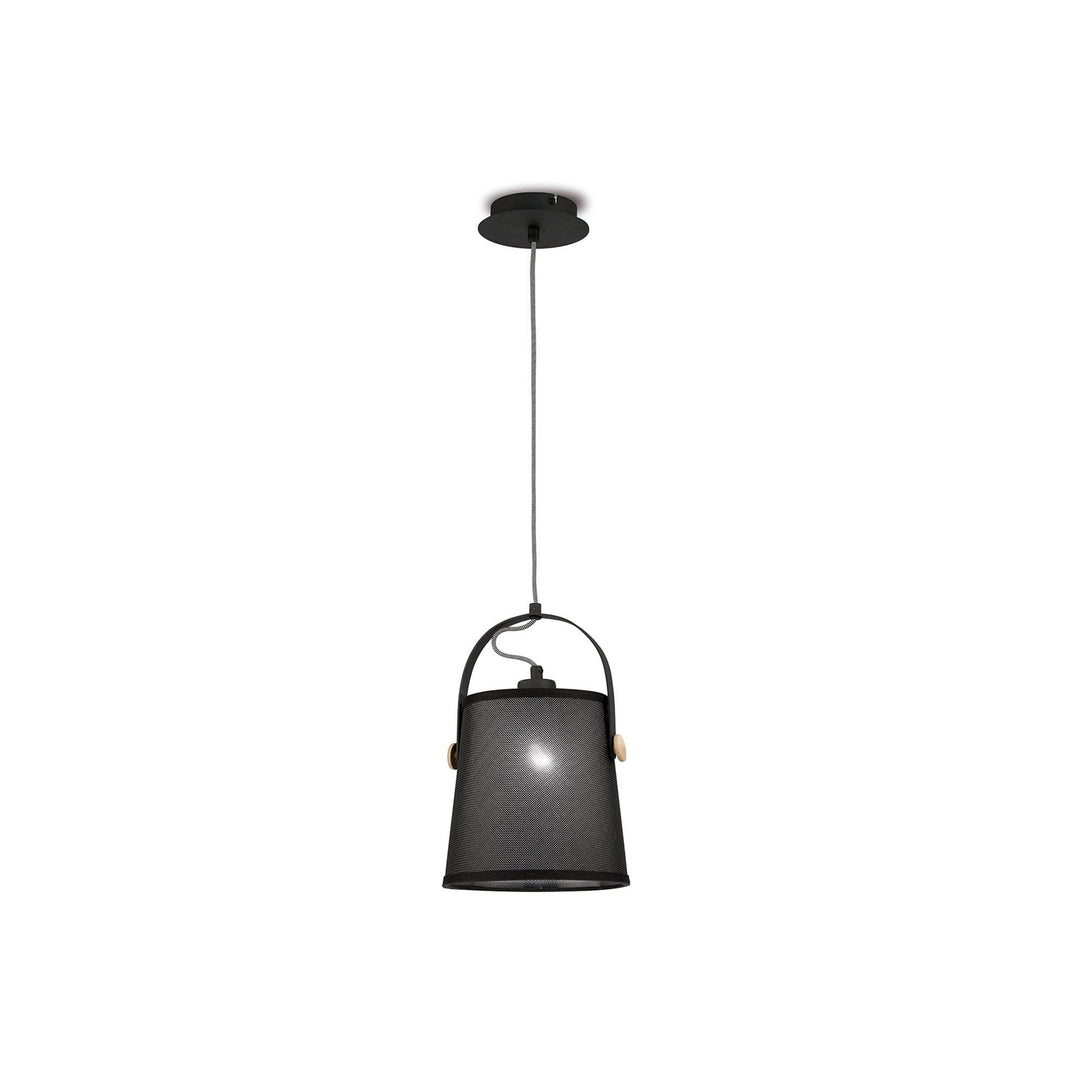 Mantra M4927 Nordica Pendant With Black Shade