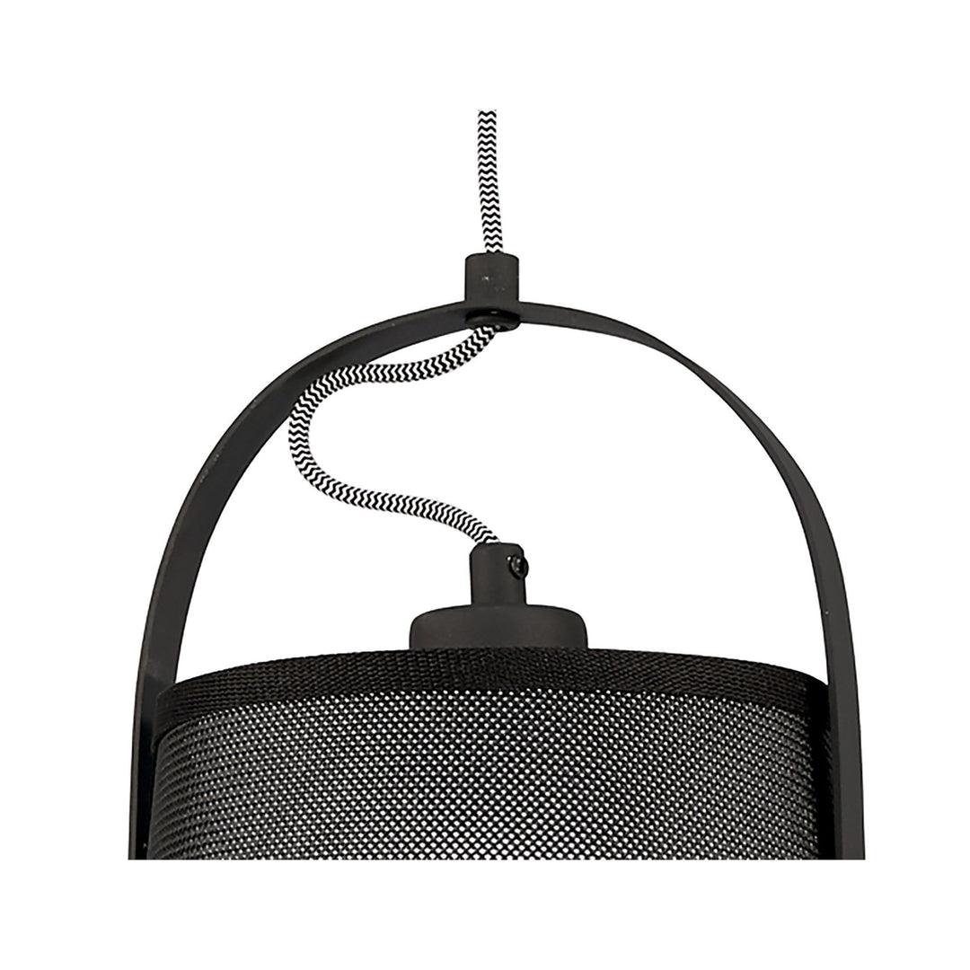 Mantra M4927 Nordica Pendant With Black Shade