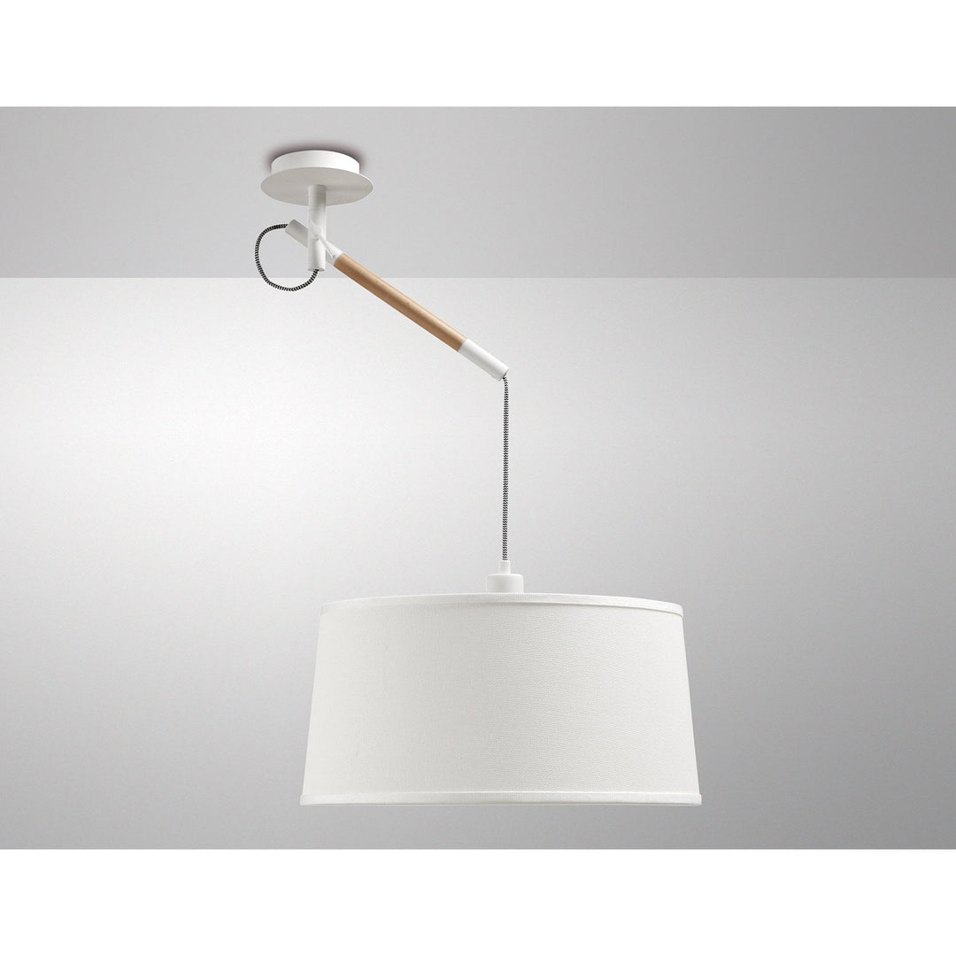 Mantra M4928 Nordica Multi Position Pendant With White Shade