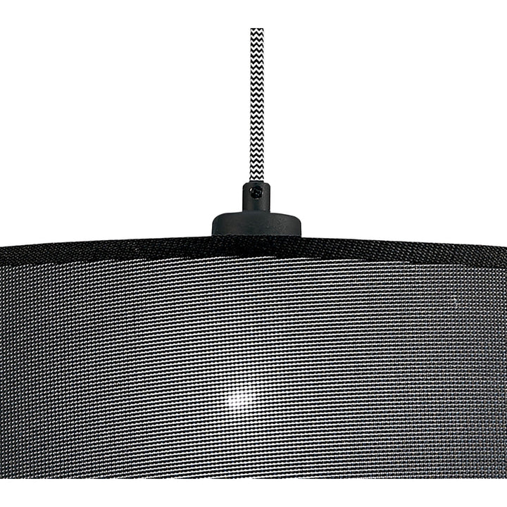 Mantra M4929 Nordica Multi Position Pendant With Black Shade