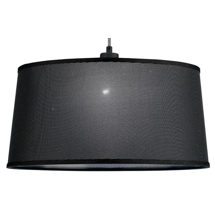 Mantra M4929 Nordica Multi Position Pendant With Black Shade