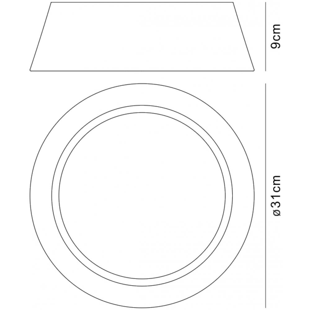 Mantra M4960 Nordica Ceiling LED With Ivory White Shade