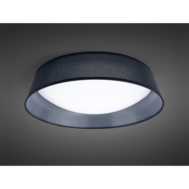 Mantra M4966E Nordica Ceiling 5 Light 60cm White Acrylic Black Shade