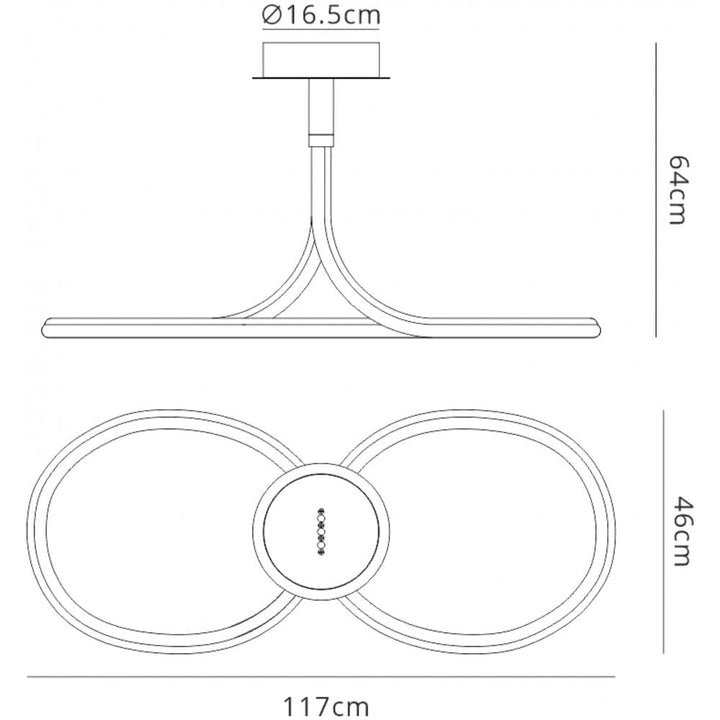 Mantra M6602 Nur II Ceiling LED Chrome