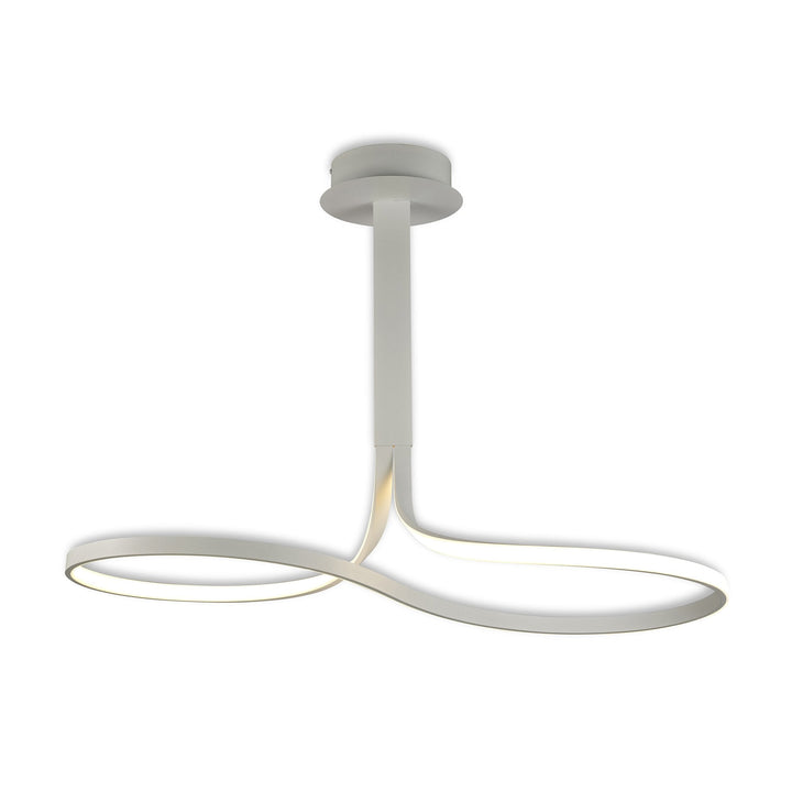 Mantra M6003 Nur Blanco Semi Ceiling Light Tall LED White