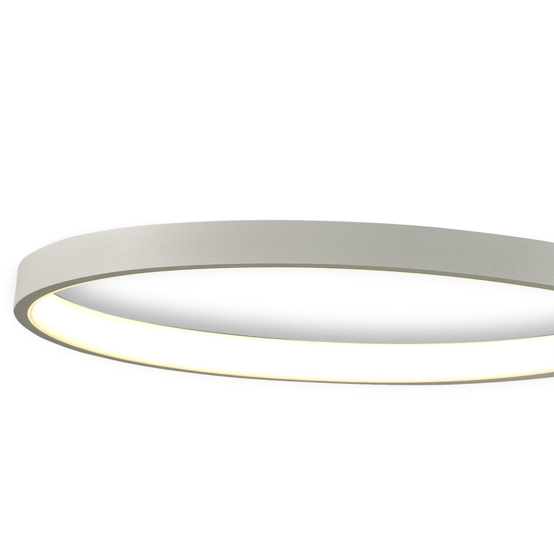 Mantra M6003 Nur Blanco Semi Ceiling Light Tall LED White