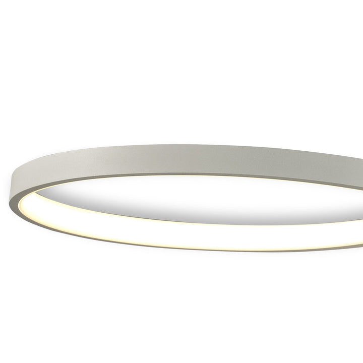 Mantra M6003 Nur Blanco Semi Ceiling Light Tall LED White