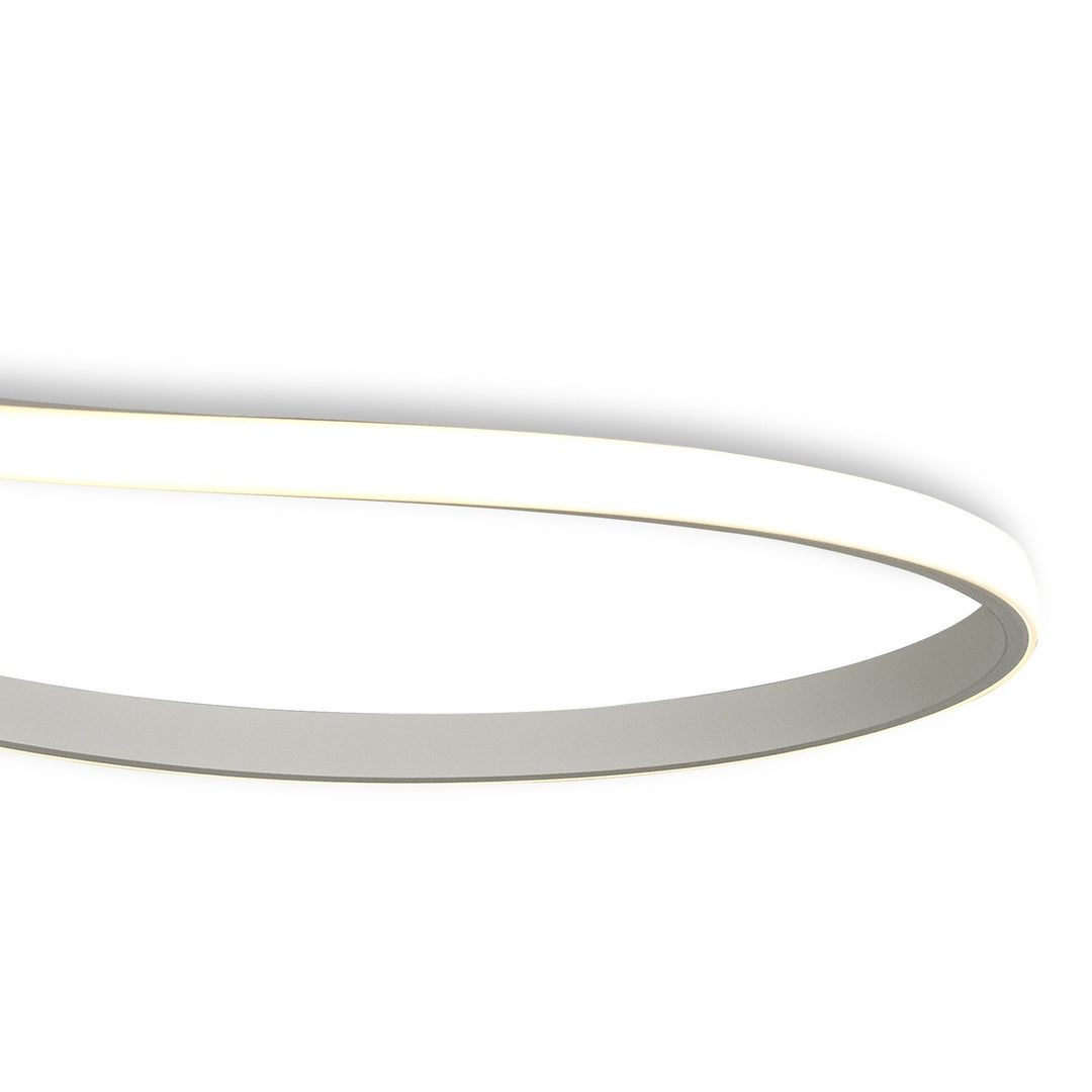 Mantra M6003 Nur Blanco Semi Ceiling Light Tall LED White