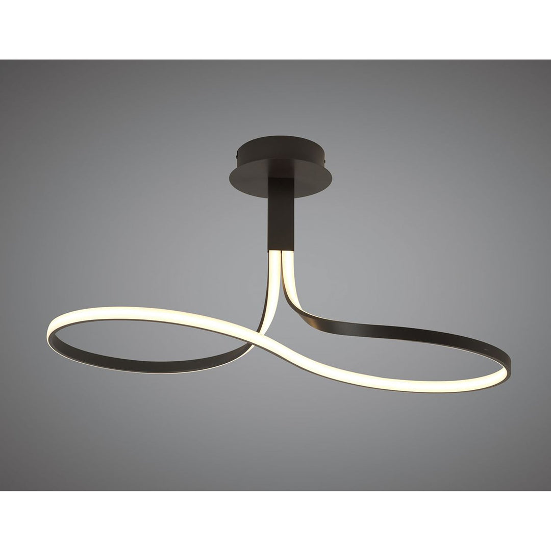 Mantra M5826 Nur BR Semi Ceiling LED Dimmable Frosted Acrylic Brown Oxide