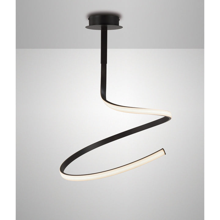 Mantra M5829 Nur BR Semi Ceiling LED Frosted Acrylic Brown Oxide