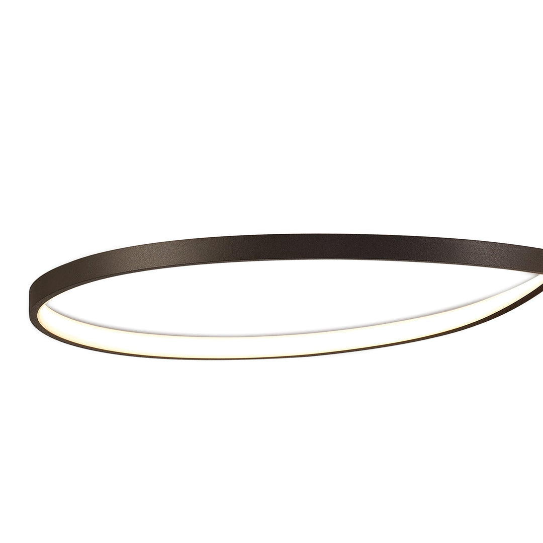 Mantra M5806 Nur BR XL Semi Ceiling LED Frosted Acrylic Brown Oxide