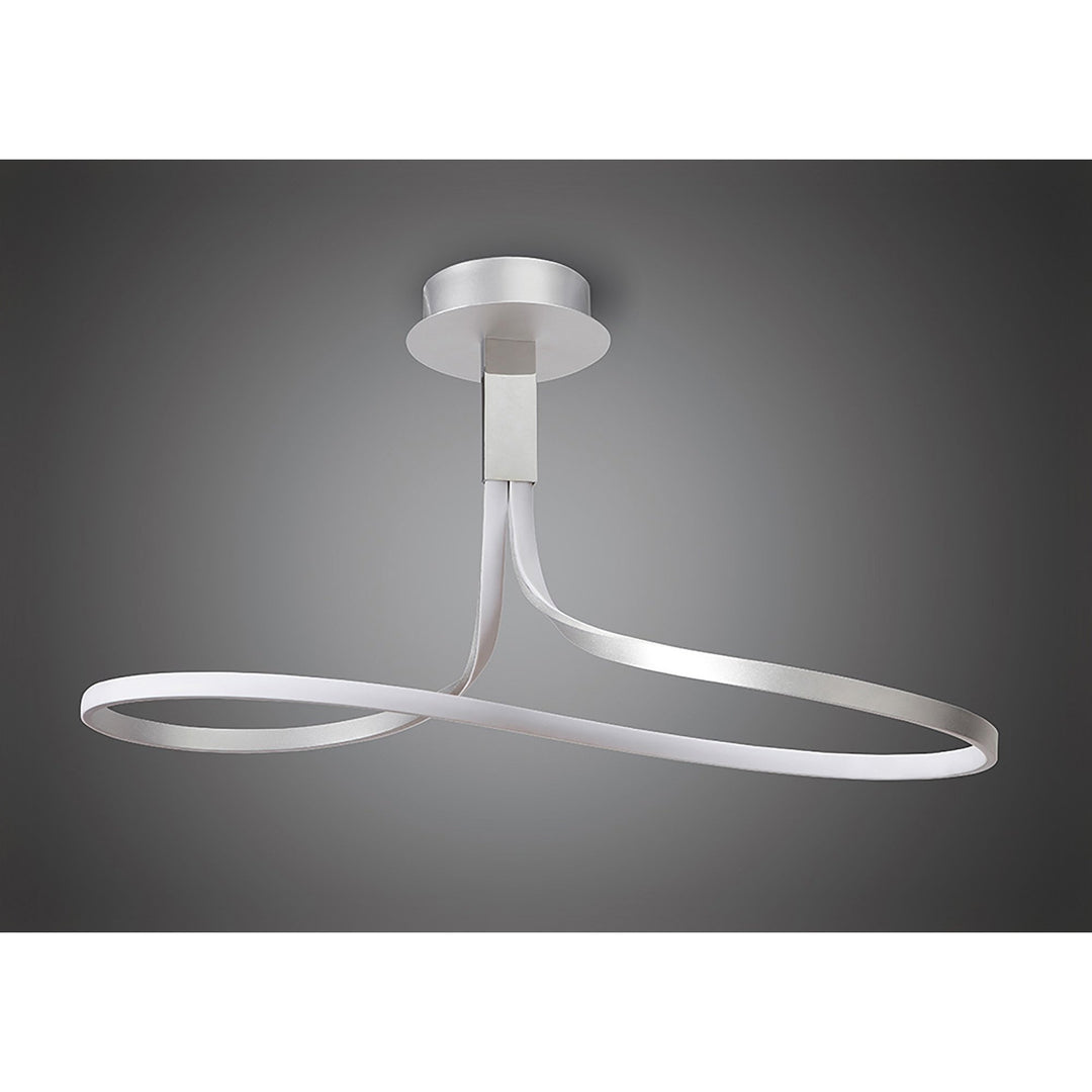 Mantra M4980 Nur Semi Ceiling LED Silver