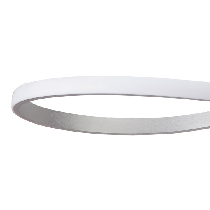 Mantra M4980 Nur Semi Ceiling LED Silver