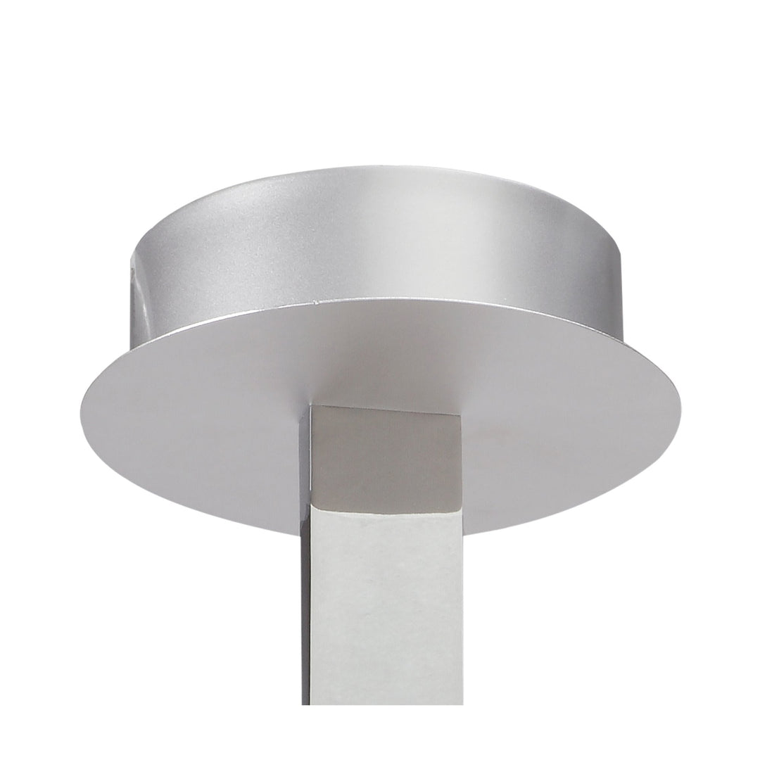 Mantra M4995 Nur Semi Ceiling LED Dimmable Silver Frosted Acrylic Polished Chrome