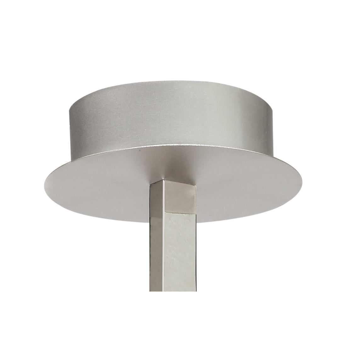 Mantra M4996 Nur Semi Ceiling LED Dimmable Silver Frosted Acrylic Polished Chrome