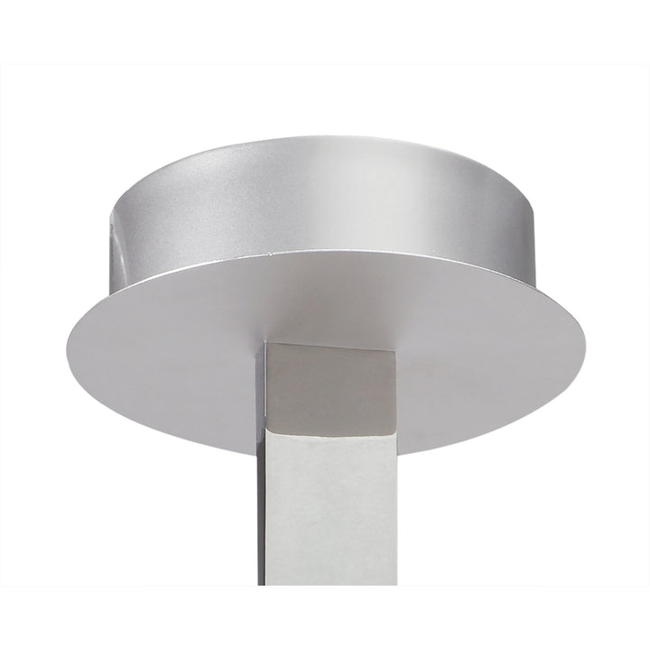 Mantra M4997 Nur Semi Ceiling Tall LED Dimmable Silver Frosted Acrylic Polished Chrome