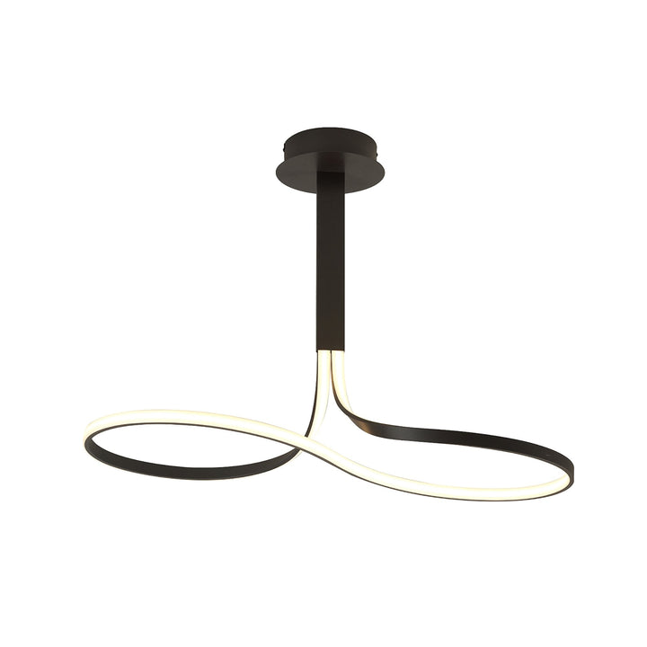 Mantra M5707 Nur Brown Oxide Semi Ceiling Light Tall LED Brown Oxide