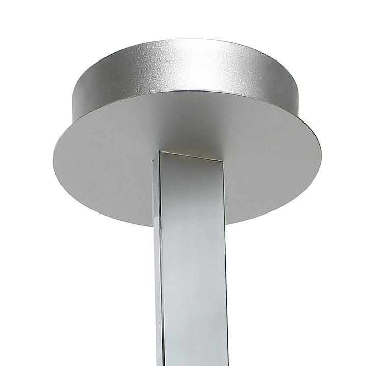 Mantra M5002 Nur XL Semi Ceiling LED Silver Frosted Acrylic Polished Chrome