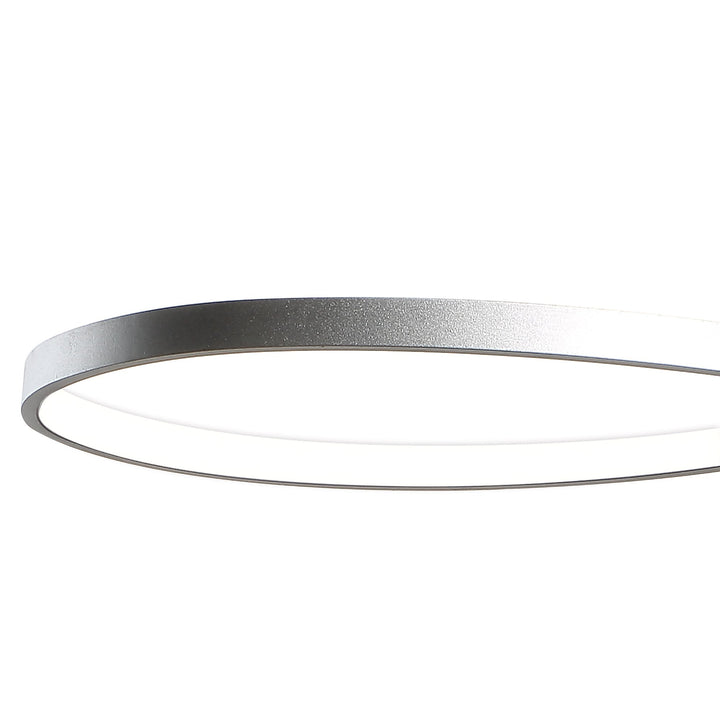 Mantra M5002 Nur XL Semi Ceiling LED Silver Frosted Acrylic Polished Chrome