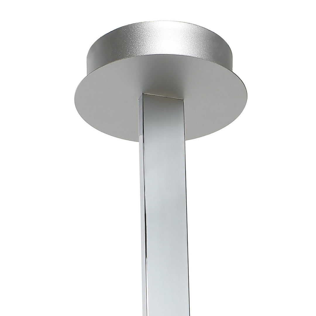 Mantra M5820 Nur XL Semi Ceiling LED Dimmable Silver Frosted Acrylic Polished Chrome