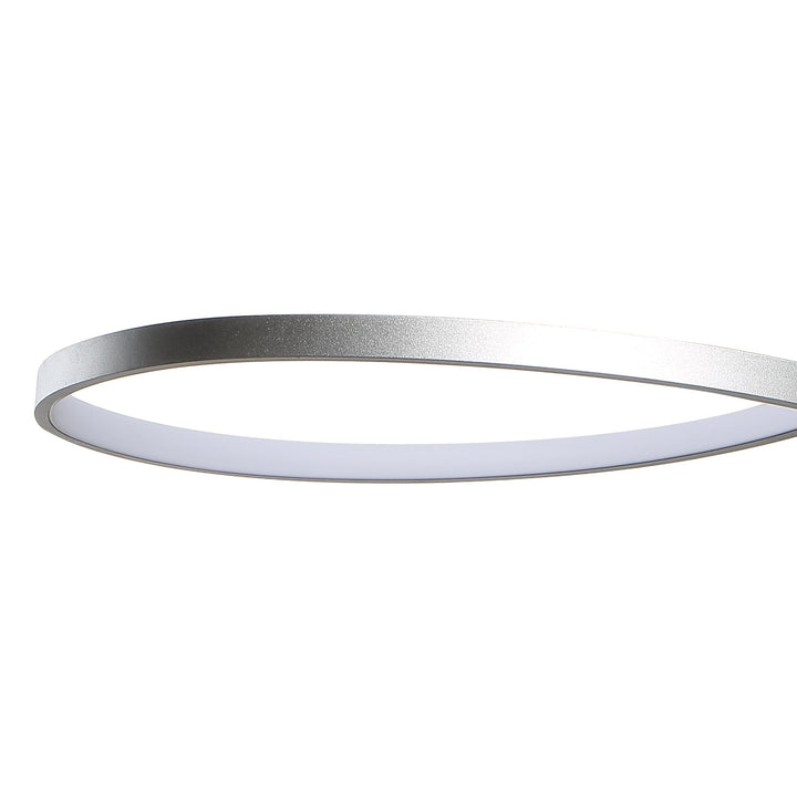 Mantra M5820 Nur XL Semi Ceiling LED Dimmable Silver Frosted Acrylic Polished Chrome