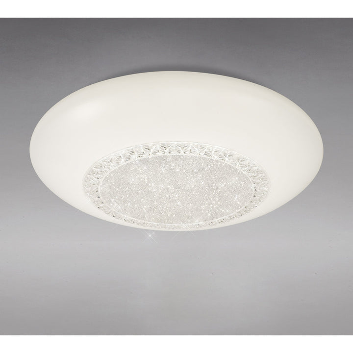 Mantra M6236 Opera Flush Fitting 52cm Round 40W LED White Remote Control