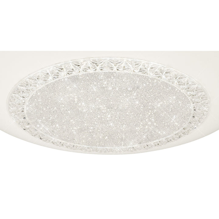 Mantra M6236 Opera Flush Fitting 52cm Round 40W LED White Remote Control