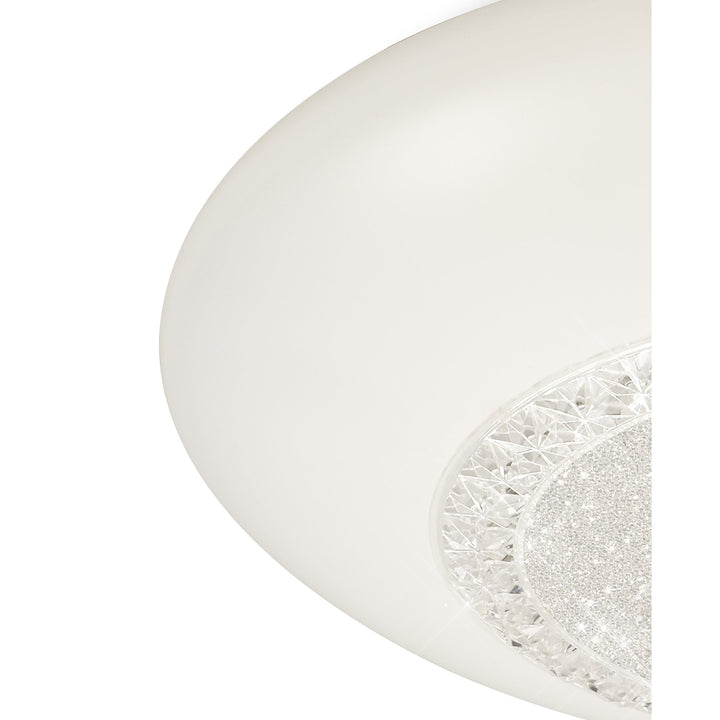 Mantra M6236 Opera Flush Fitting 52cm Round 40W LED White Remote Control