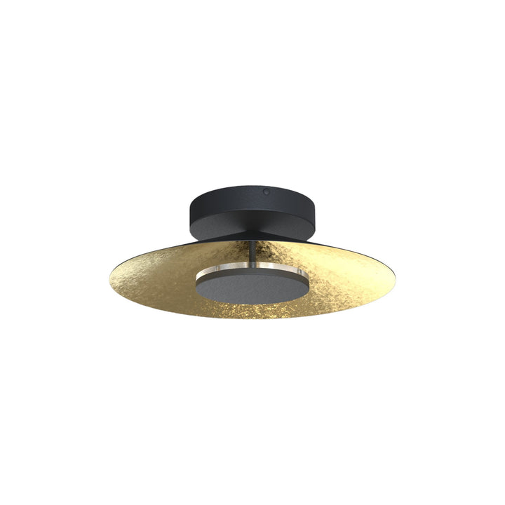 Mantra M8127 Orion Ceiling 40cm Round 20W LED Gold Leaf/Black