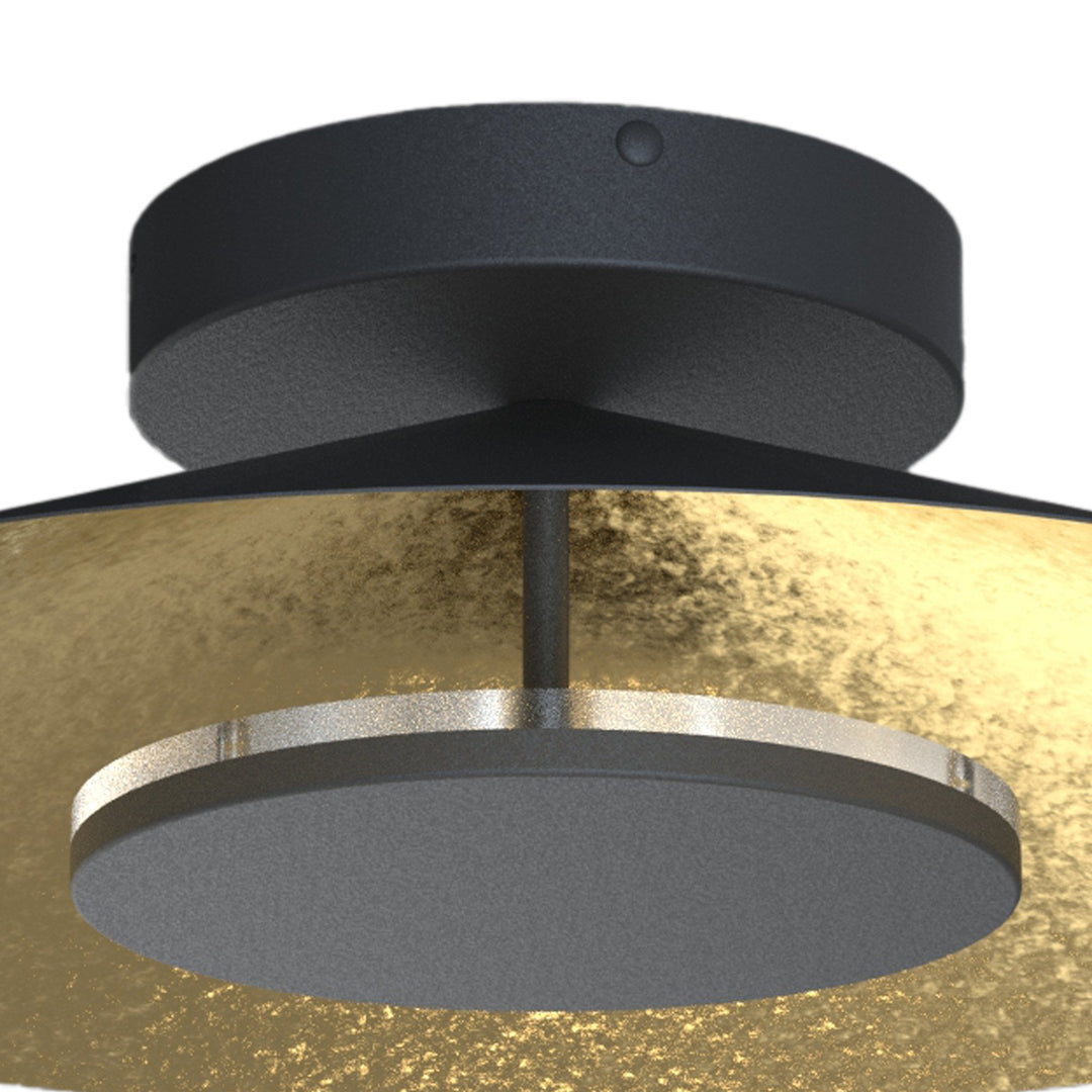 Mantra M8127 Orion Ceiling 40cm Round 20W LED Gold Leaf/Black