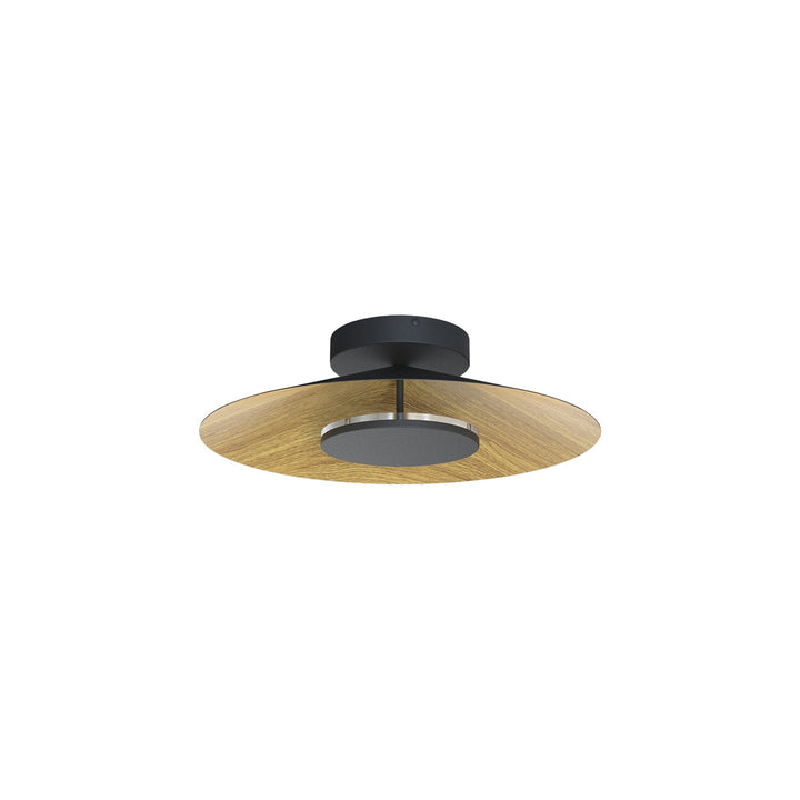 Mantra M8123 Orion Ceiling 25cm Round 8W LED Wood/Black