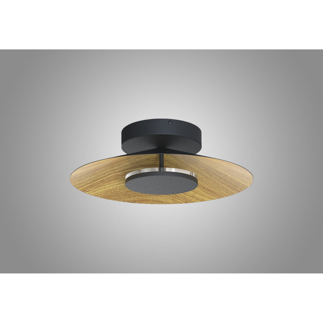 Mantra M8126 Orion Ceiling 40cm Round 20W LED Wood/Black