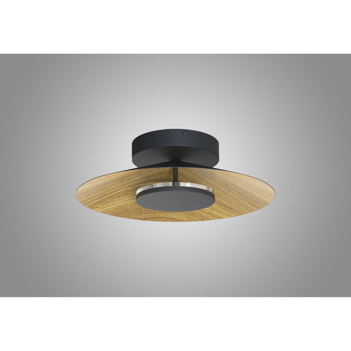 Mantra M8126 Orion Ceiling 40cm Round 20W LED Wood/Black